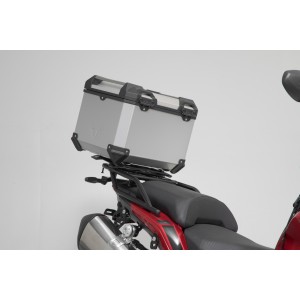 Sistema topcase TRAX ADV Plateado. Benelli TRK 502 X.