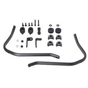 Kit de montaje para protectores de manos Negro. Modelos KTM, Royal Enfield y Yamaha.