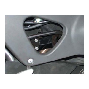 Empuñadura de elevación del caballete central Negro. Honda XL 1000 V Varadero.