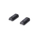 Set montaje alforjas BLAZE Con base y conector. Sin separadores. Negro