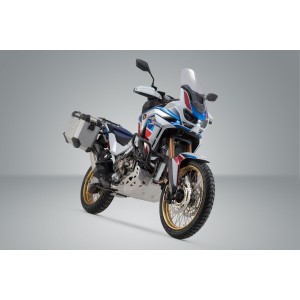 Sistema de maletas TRAX ADV Plateado. 45/37 l. CRF1100L/ AS (19-). OEM rack.