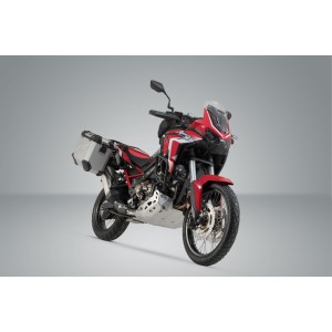 Sistema de maletas TRAX ADV Plateado. 45/37 l. CRF1100L Africa Twin (19-21).