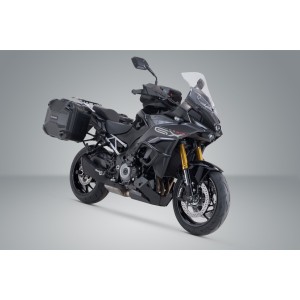 Sistema de maletas rigidas DUSC Negro. 41/41 litros. Suzuki GSX-S1000GX (23-).