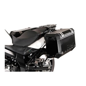 Soportes laterales EVO Negro. Suzuki DL 650 (11-16).