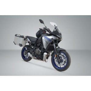 Sistema de maletas TRAX ADV Plateado. 37/37 l. Yamaha MT-07 Tracer (16-).