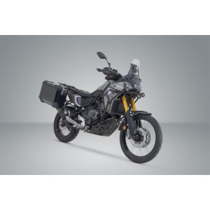 Kit valises en aluminium TRAX ADV Noir. 45/37 l. Modèles Yamaha Ténéré 700 (19-).