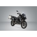Sistema de maletas TRAX ADV + Akrapovic Plateado. 45/37 l. BMW R 1250 GS/Adv/Rallye (18-).