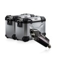 Sistema de maletas TRAX ADV + Akrapovic Plateado. 45/45 litros. BMW R 1300 GS Adv. (24-).