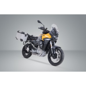 Sistema de maletas TRAX ADV Plateado. 45/45 l. Moto Guzzi Stelvio (23-).