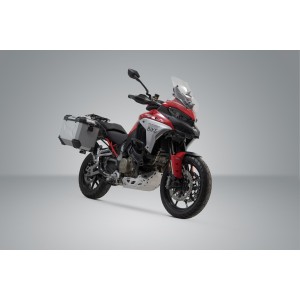 Sistema de maletas TRAX ADV Plateado. 45/45 l. Ducati Multistrada V4 (20-24).