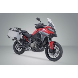 Sistema de maletas TRAX ADV Plateado. 45/45 l. Ducati Multistrada V4 (20-).