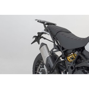 Soporte lateral PRO Negro. Ducati DesertX (22-) / Rally (23-).