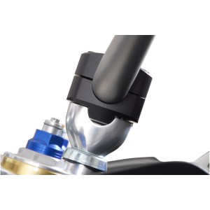 Conversor de manillar Ø 22mm a Ø 28mm. h 20 mm. Negro.