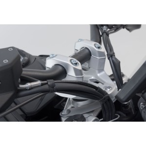 Elevador de manillar H-30 mm. Plateado. BMW R 1300 GS (23-)/Adv (24-).