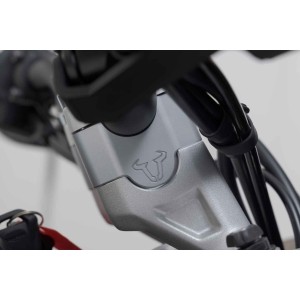 Elevador de manillar Al-30 mm. Plateado. Trium Tiger 900 GT/Rally Pro.