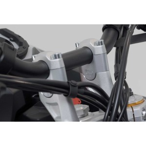 Elevador de manillar Al-30 mm. Plateado. Trium Tiger 900 GT/Rally Pro.