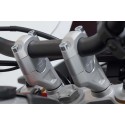 Elevador de manillar Al-30 mm. Plateado. Trium Tiger 900 GT/Rally Pro.