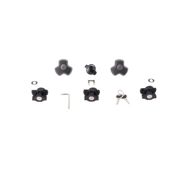 Juego de bombín DUSC 3 cerraduras, 1 juego bombín, 2 seguros antirrobo.