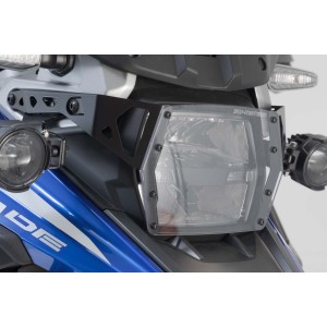 Protector de luces delanteras Soporte con panel PVC. Suzuki V-Strom 1050 (19-).