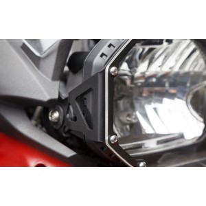 Protector de luces delanteras Soporte con panel de PVC. BMW F 700 GS, F 800 GS/A