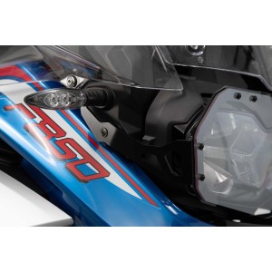 Protector de luces delanteras Soporte con panel de PVC. BMW F850GS Adv (18-).