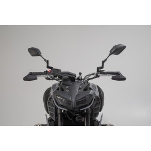 Protectores de maneta con deflector de aire Negro. Modelos Yamaha (16-), CFMoto 450NK (23-).