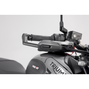 Protectores de maneta con deflector de aire Negro. Triumph Trident 660 (21-).