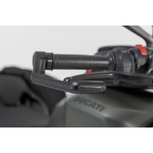 Protectores de maneta Negro. Ducati Streetfighter V2, Triumph Daytona.