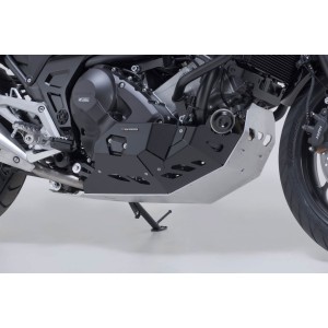 Protector de motor Negro/plateado. Honda NC700 / NC750 con DCT.