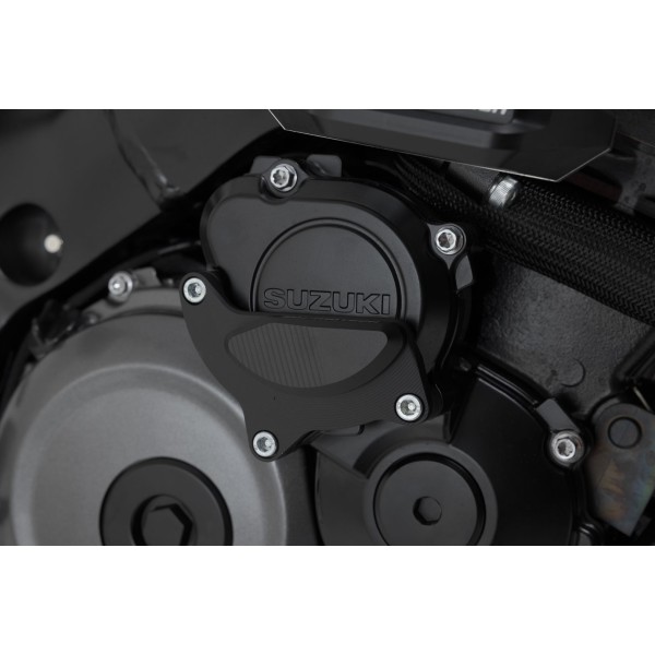 Protector de tapa de la carcasa del motor Negro. Suzuki GSX-S 1000/GSX-S 950 (21-).