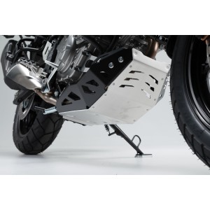 Protector de motor Negro/plateado. Suzuki DL650 (11-) / XT (15-).