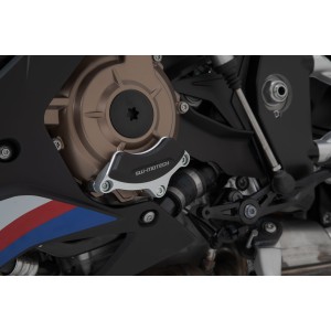 protector de la tapa para la carcasa del motor Negro/plateado. S1000RR(19-)/R(21-), M1000R(22-).