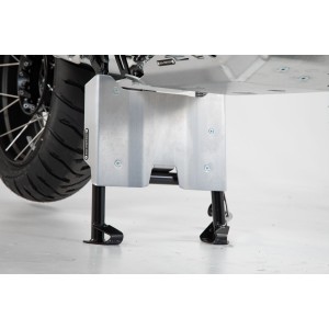 Extensión protector motor para caballete central Plateado. BMW R1200GS (12-18), R1250GS (18-).