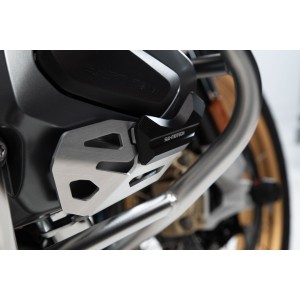 Protección de cilindro Negro/Plata. BMW R 1250 GS, R 1250 R.