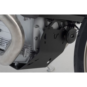 Protector de motor Negro. Moto Guzzi V100 Mandello/S.