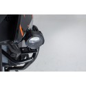 Soportes para luces Negro. KTM 1050/1090 Adv., 1190 Adv./R.