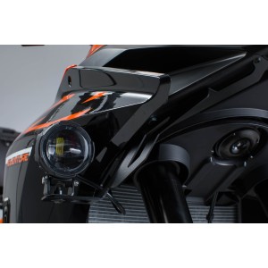Soportes para luces Negro. KTM 1050/1090 Adv., 1190 Adv./R.