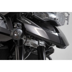 Set de luces de conducción EVO Negro. Triumph Tiger 900/GT/Rally/Pro (19-23).
