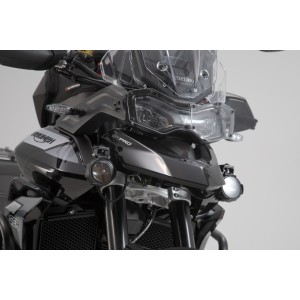 Set de luces de conducción EVO Negro. Triumph Tiger 900/GT/Rally/Pro (19-23).