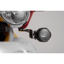 Soportes para luces Negro. Moto Guzzi V85 TT (19-23).