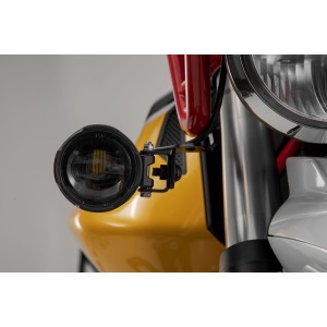 Soportes para luces Negro. Moto Guzzi V85 TT (19-23).