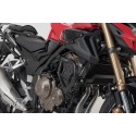Protecciones laterales de motor Negro. Honda CB500F (12-).