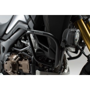 Protecciones laterales de motor Negro. Honda CRF1000L Africa Twin (15-19).