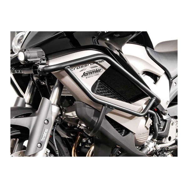 Protecciones laterales de motor Negro. Honda VFR 800 X Crossrunner (11-14).