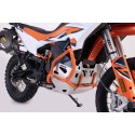 Protecciones laterales de motor Naranja. KTM 790 Adv/R (19-21), 890 Adv/R (20-22).
