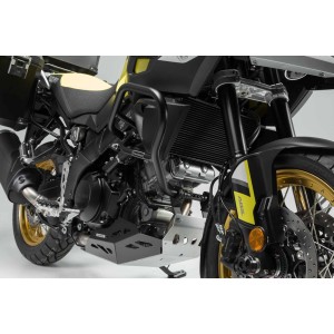 Protecciones laterales de motor Negro. Suzuki V-Strom 1000 (14-19).