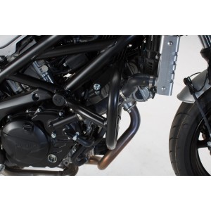 Protecciones laterales de motor Negro. Suzuki SV650 ABS (15-)/SV650 X (18-).
