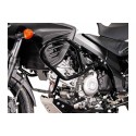 Protecciones laterales de motor Negro. Suzuki DL650 V-Strom (11-) / XT (14-).