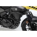 Protecciones laterales de motor Negro. Suzuki V-Strom 250 (18-21).