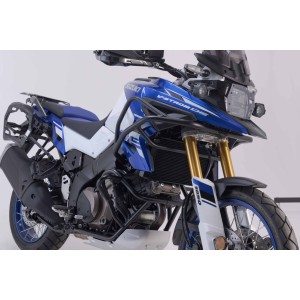 Protecciones laterales de motor Negro. Suzuki V-Strom 1050DE (21-).